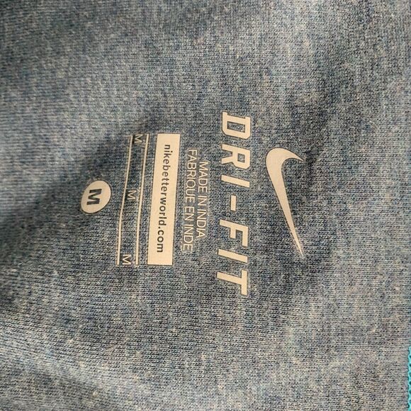 Nike Dri-Fit Pants Women's Medium Blue Yoga Fitness Workout Color Block - Picture 9 of 14